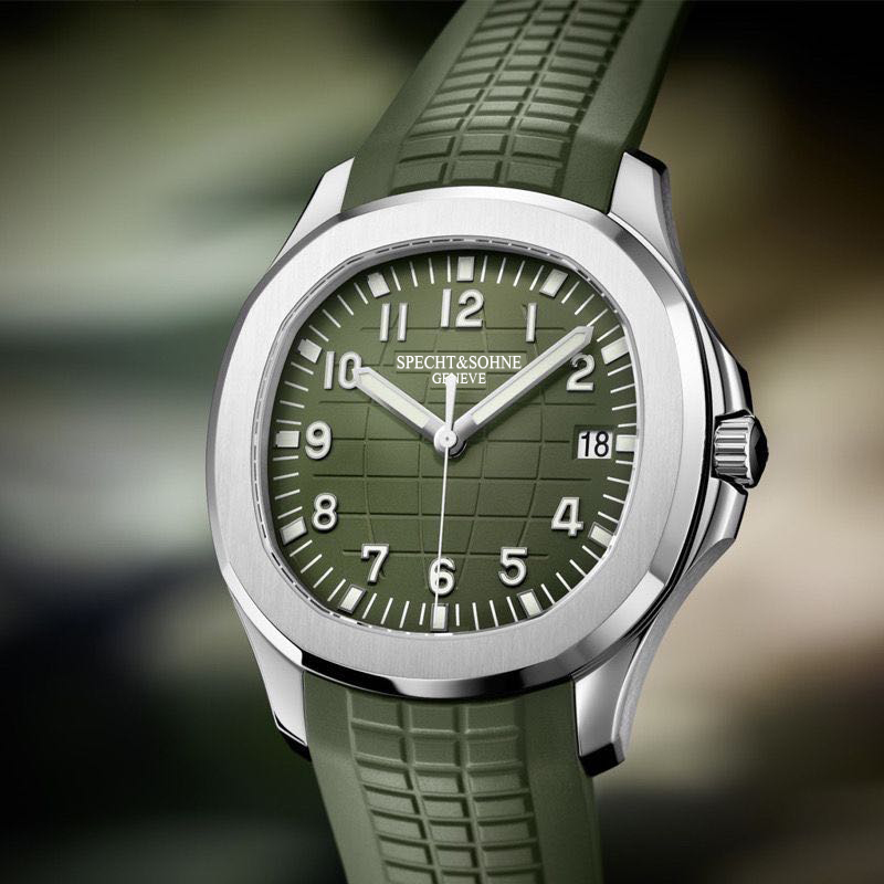 Luxury Watch With Rubber Strap - 2025 新しいメンズ腕時計自動機械式時計の高級ブランド Specht & Sohne スポーツ腕時計男性用ラバーストラップレロジオ