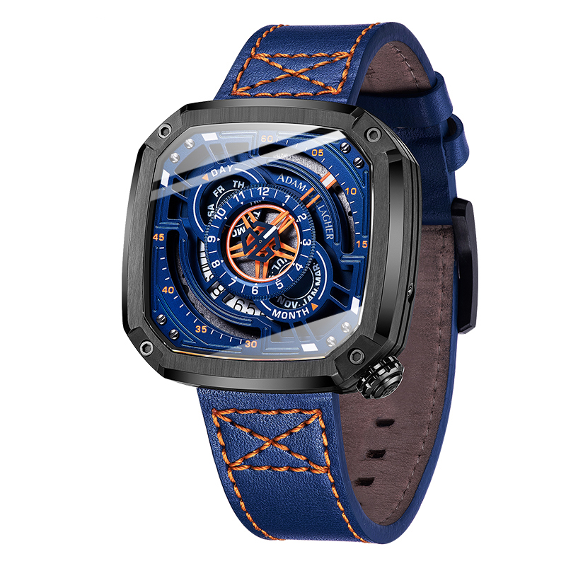 Luxury Watch With Rubber Strap - WM ウォッチ 自動巻き 機械式 メンズウォッチ ミヨタ