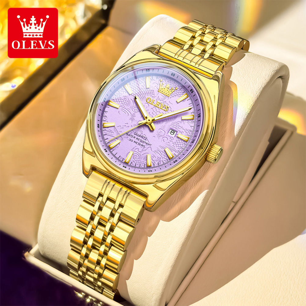 Luxury Watch Index - OLEVS ブランドの高級ゴールド腕時計女性用発光防水日付レディース腕時計エレガントな女性のクォーツ時計シンプルな女性の時計