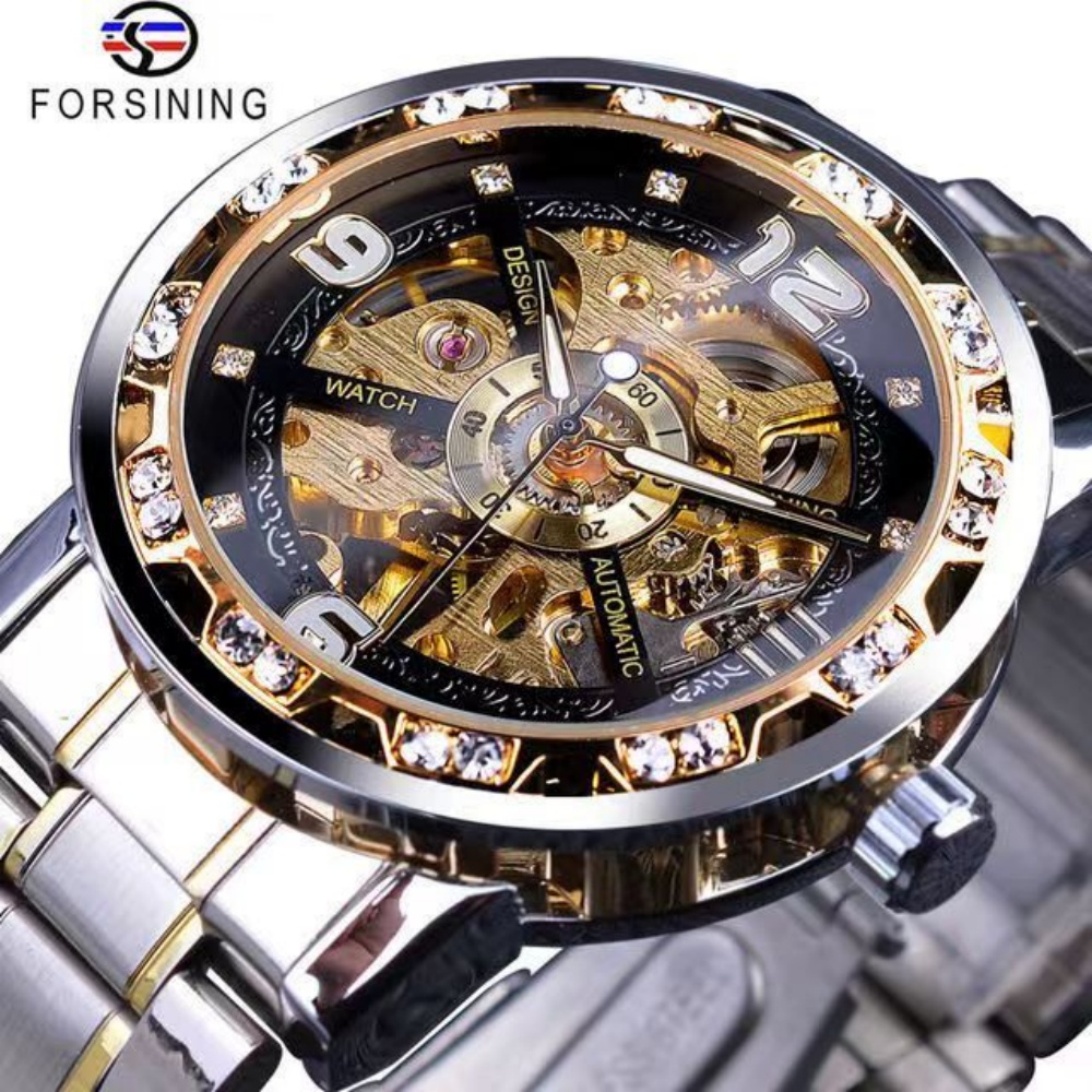 Luxury Watch Name Brands - ヨーロッパとアメリカのスタイルの高級高級メンズ機械式時計、スケルトンデザイン、ラウンドダイヤル、ステンレススチールストラップ、ファッショナブルなビジネスカジュアル、シンプルでスタイリッシュなハンサムな社交家メンズウォッチ、手動機械式時計、ギフトに最適、ブランド時計