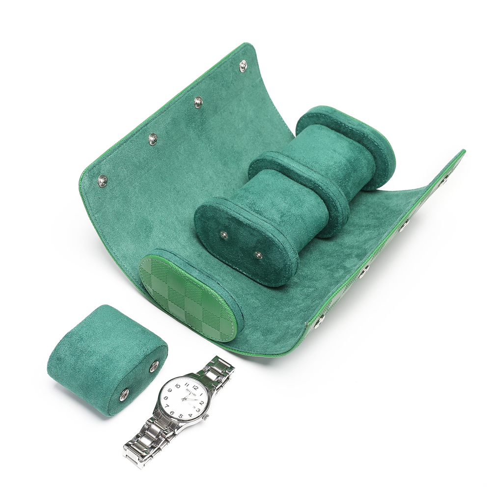 Luxury Watch Travel Case - 高級レザー腕時計ロールギフトボックス 1/2/3スロット 本革腕時計収納トラベルケース 腕時計ポーチホルダー 男女兼用