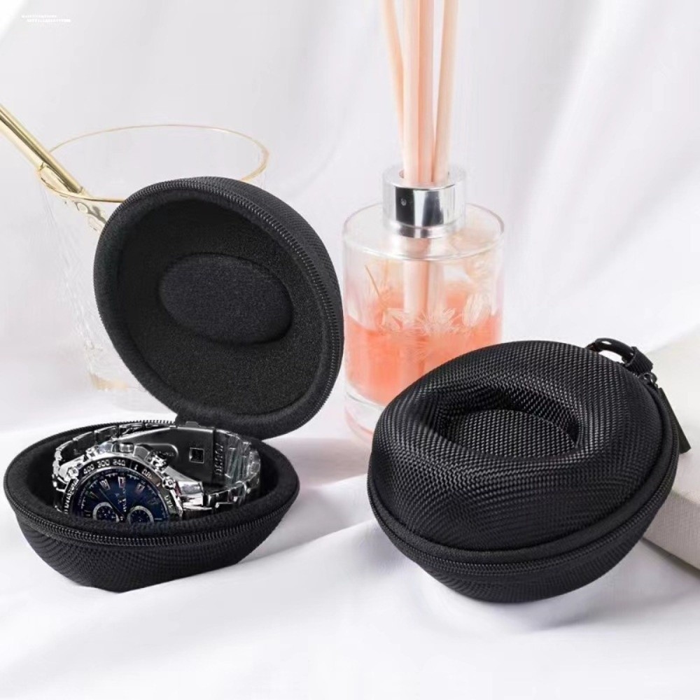Luxury Watch Travel Case - 防水時計収納ボックス ジッパー付き耐衝撃トラベルウォッチケース 耐衝撃性EVA素材 ジュエリーボックス 腕時計