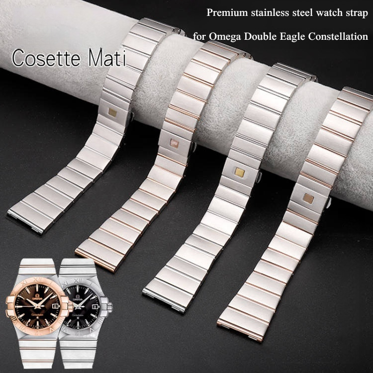 Omega Watch Constellation - オメガ コンステレーション ダブルイーグル ブレスレット用 ステンレススチール製ストラップ 凸型メタル製時計バンド