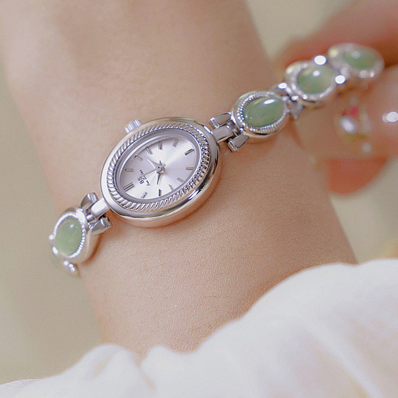 Luxury Watch Trading - BS 本物のブランド腕時計女性ファッション高級外国貿易天然東陵石ホータン翡翠ブレスレット腕時計防水ギフト