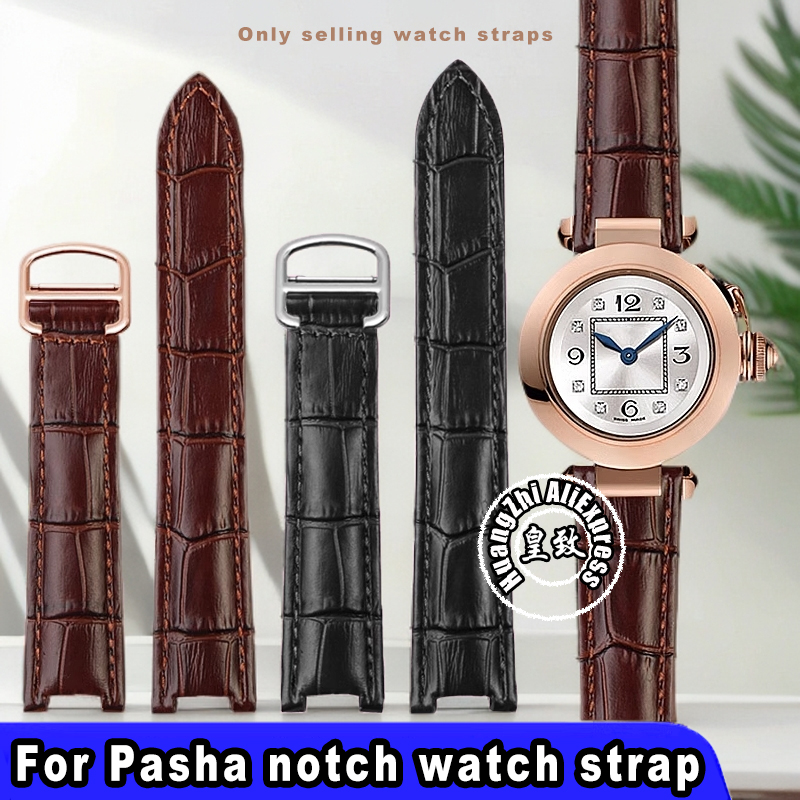 Cartier Watch Tank - 牛革時計ストラップカルティエパシャ特別ノッチ時計バンド男性女性牛革 20 × 12 ミリメートル 18
