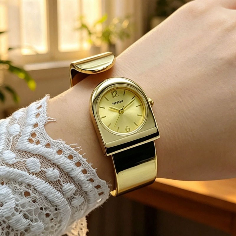 Luxury Watch Index - ブランド女性用ブレスレットウォッチ レディース高級クォーツ腕時計ギフト 女性用腕時計 ファッションゴールドウォッチ オープンブレスレット腕時計