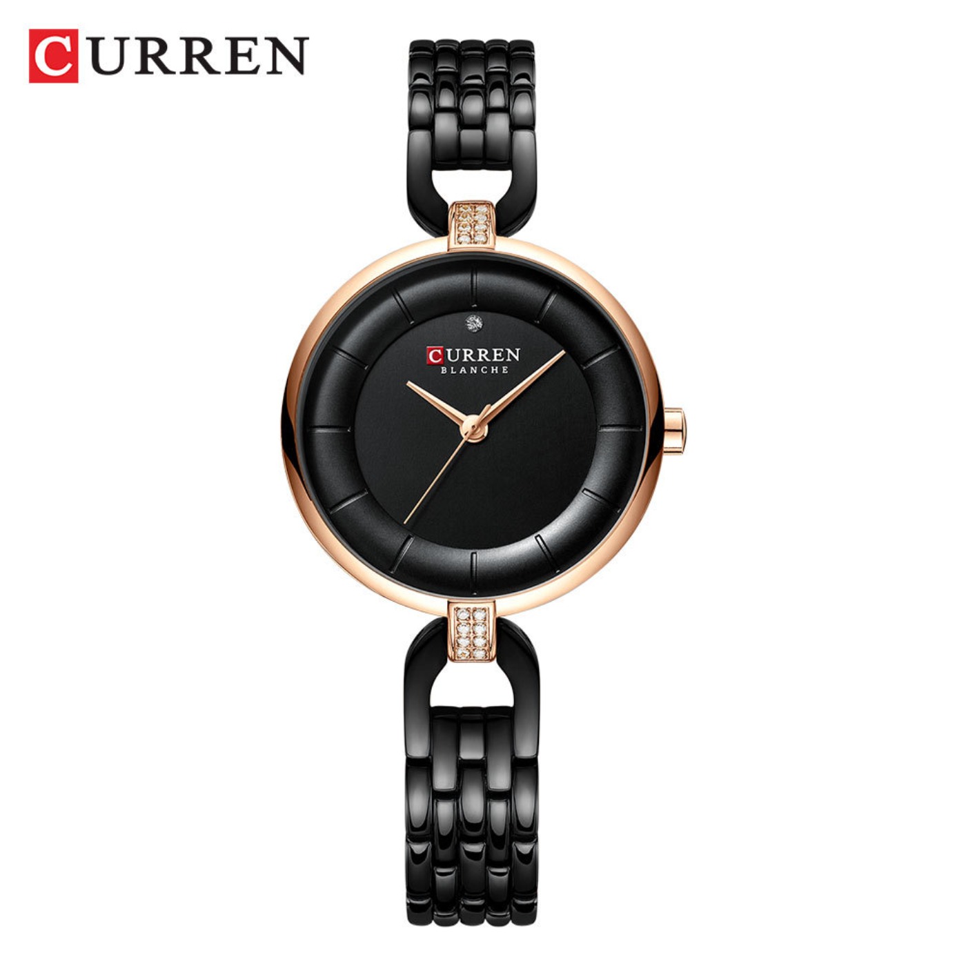 Ladies Luxury Watch - 女性腕時計 CURREN 高級ブランドファッションカジュアルレディースクォーツ腕時計ローズゴールドステンレススチールメッシュドレス時計女の子用