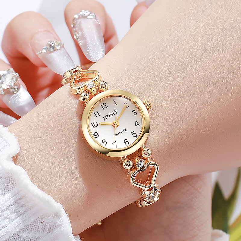 Luxury Watch Deals - ファッション女性ブレスレット腕時計高級ギフト腕時計女性のためのシンプルなレディースクォーツ時計 Relojes Para Mujer ゴールド腕時計卸売