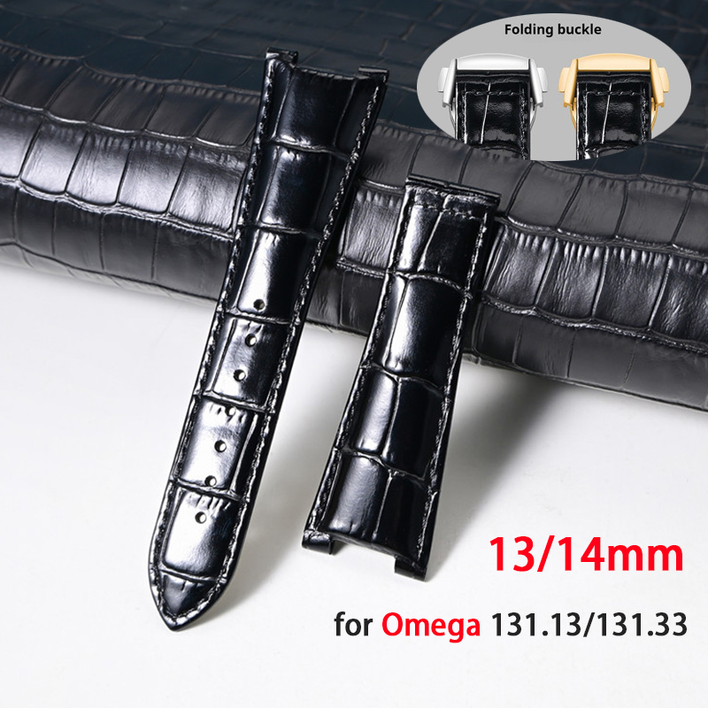 Omega Watch Constellation - 凹面エンドストラップ 13*25mm 14*25mm オメガコンステレーション 131.13/131.33 牛革本革防水時計バンドブレスレット