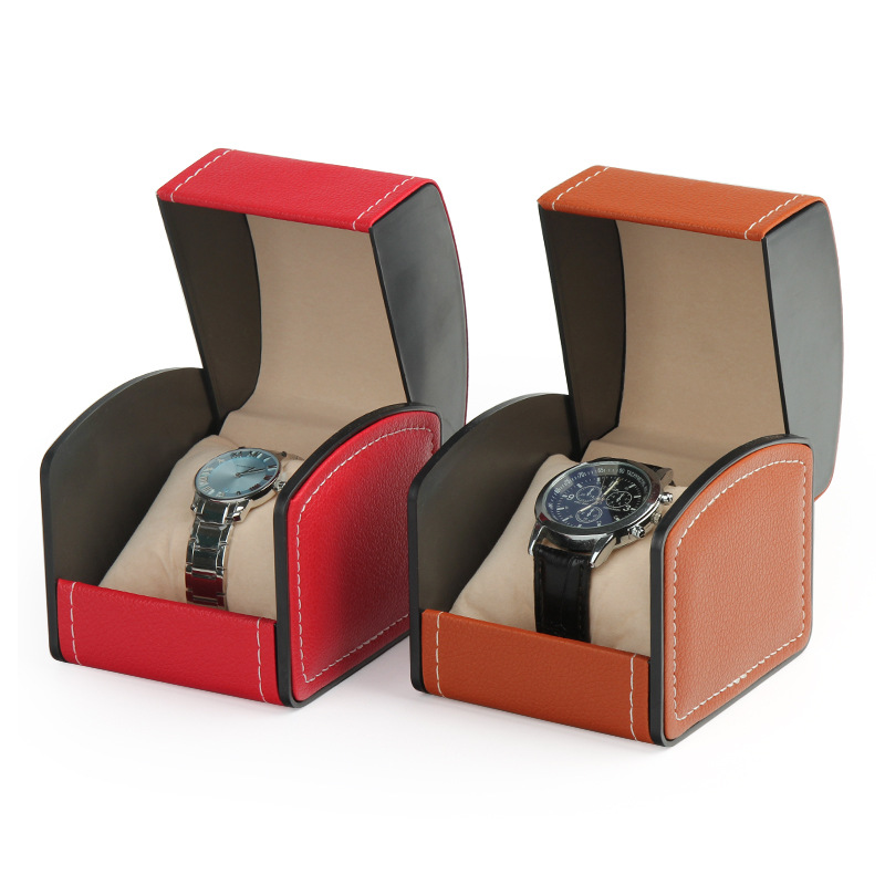 Luxury Watch Travel Case - PUレザー製時計ボックスディスプレイケース – ヒンジ付き蓋付き収納オーガナイザー（男性用＆女性用）、機械式時計とクォーツ時計用の高級時計ホルダー