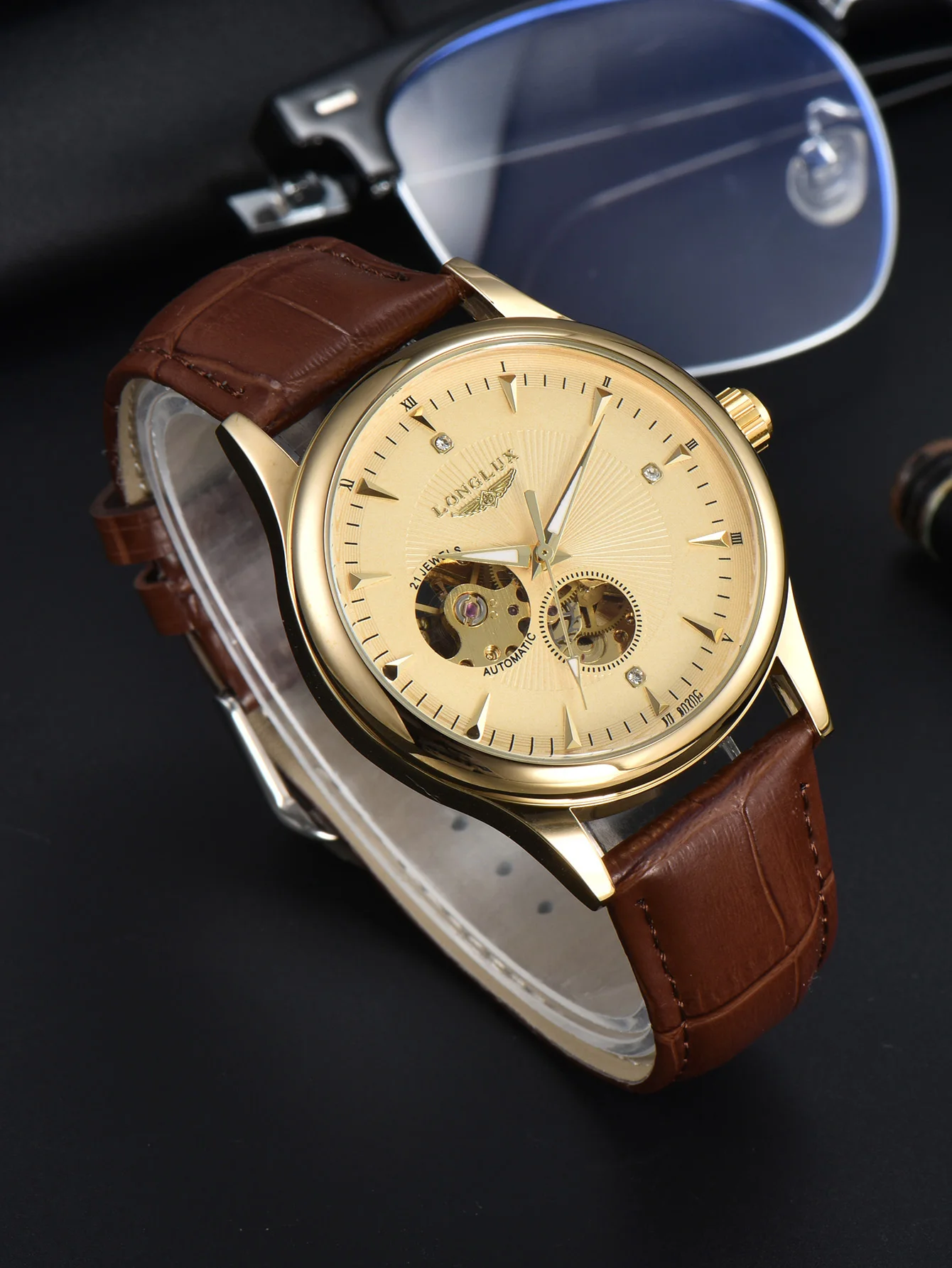 Seiko Watch Presage - ロンラックス自動巻き腕時計 エレガントスタイル 卸売 機械式腕時計 スケルトン ローマ数字