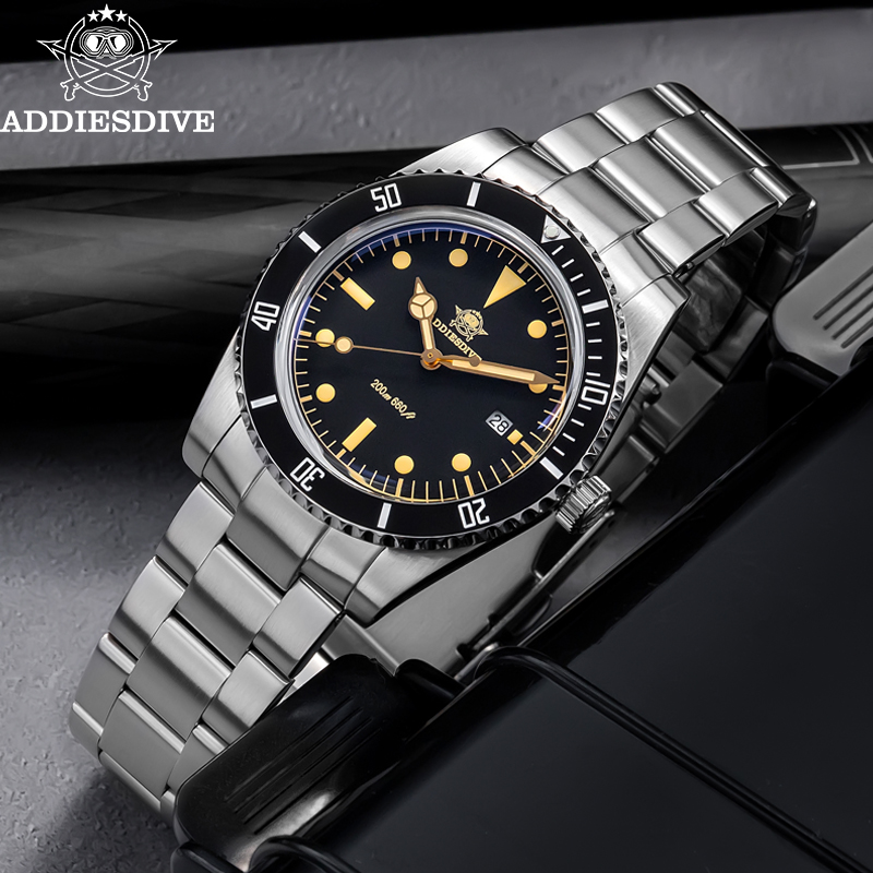 ADDIESDIVE メンズ高級腕時計セラミックベゼル超発光 - Diver Watch 300M のレビューと価格
