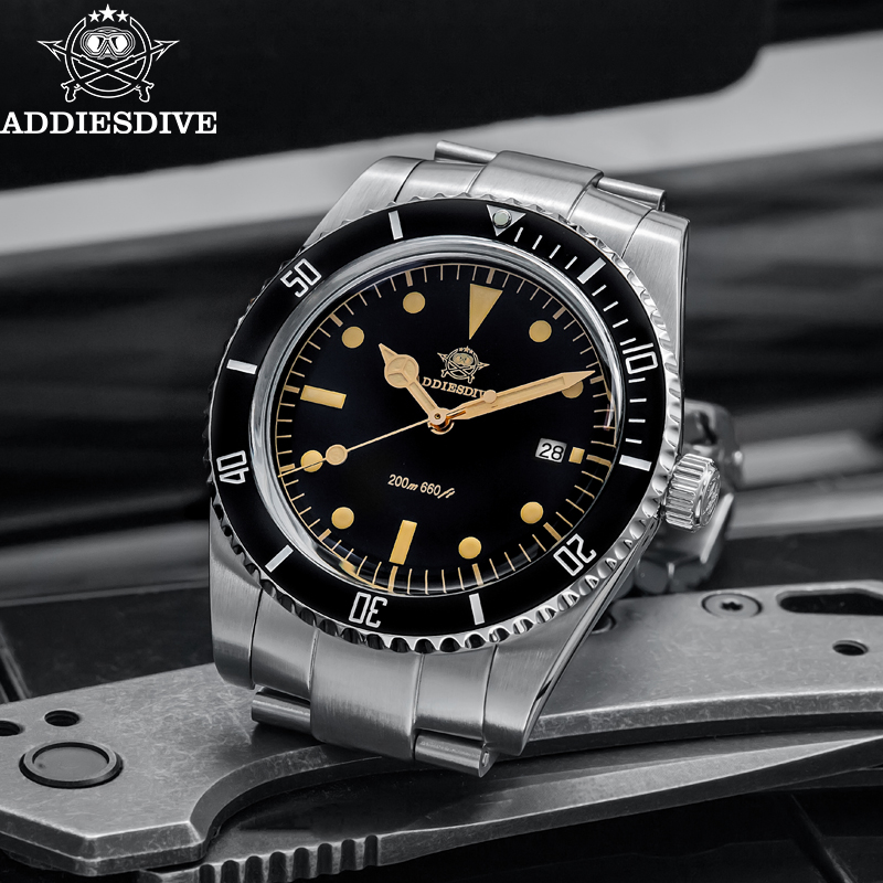 ADDIESDIVE メンズ高級腕時計セラミックベゼル超発光 - Diver Watch 300M のレビューと価格