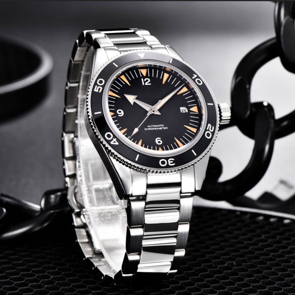 カスタムロゴ NH35 ムーブメント腕時計 10bars メ - Luxury Watch Deals のレビューと価格