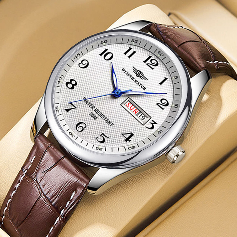 WLISTH 高級ブランドメンズ腕時計クォーツ時計アラビア数 - Luxury Watch Holder For Men のレビューと価格