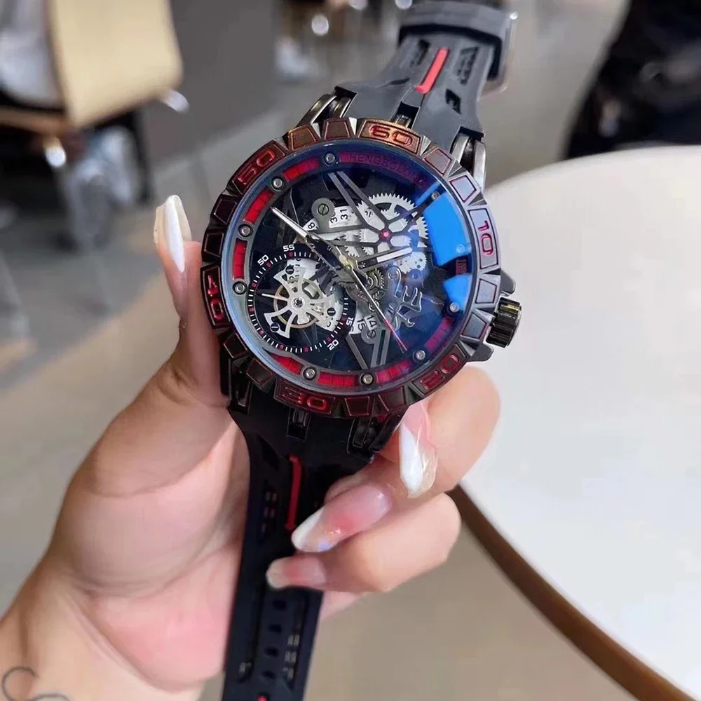 3D クォーツ時計メンズ高級クリエイティブ AAA クール  - Luxury Watch With Rubber Strap のレビューと価格