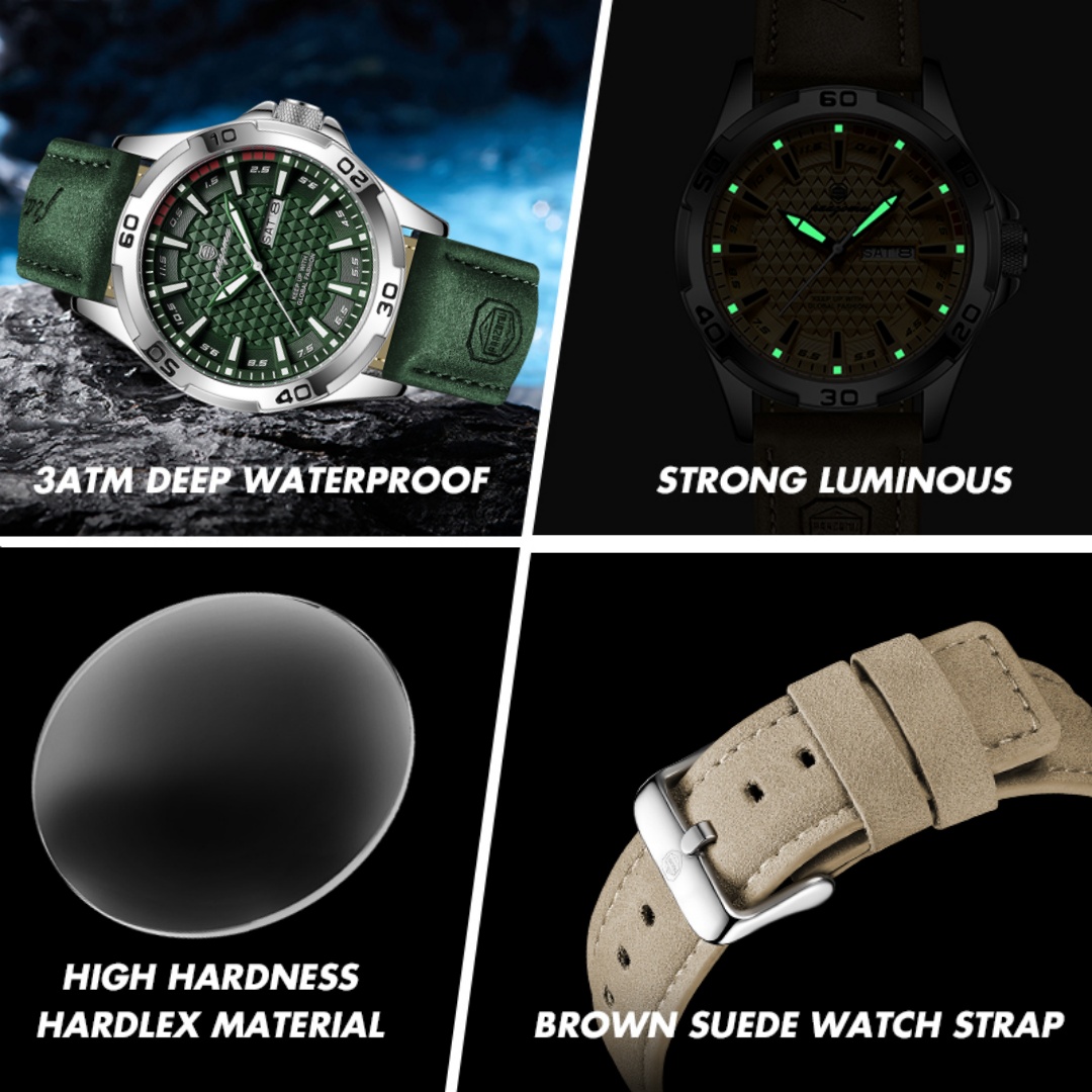 PAAZOMU 高級ブランドメンズ腕時計 ファッションクォー - Luxury Watch Holder For Men のレビューと価格