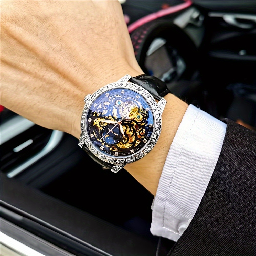 高級感のあるスタイリッシュで人気のあるメンズ機械式時計、スケ - Luxury Watch Name Brands のレビューと価格