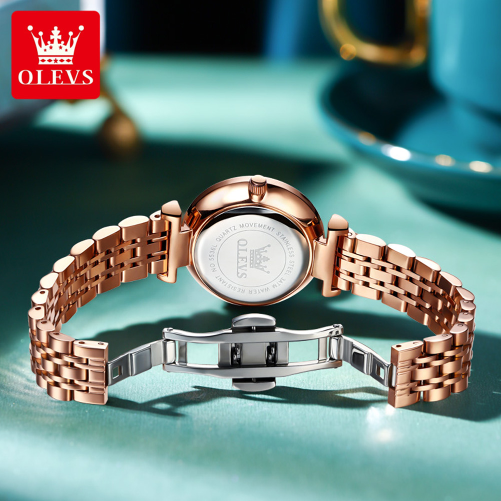 OLEVS 5536ブランド 美しいレディース腕時計 プリズ - Ladies Luxury Watch のレビューと価格