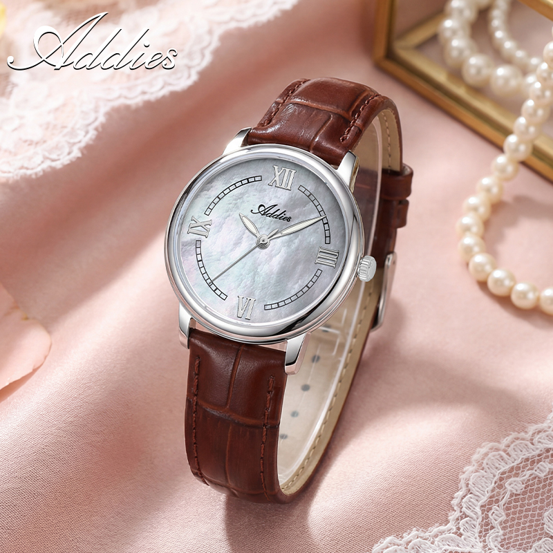 ADDIES レザークォーツ女性腕時計新しい高級 32 ミリ - Luxury Watch Travel Case のレビューと価格