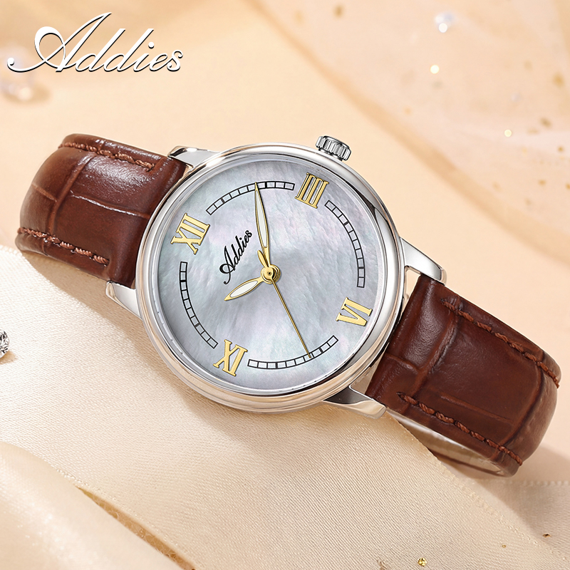ADDIES レザークォーツ女性腕時計新しい高級 32 ミリ - Luxury Watch Travel Case のレビューと価格
