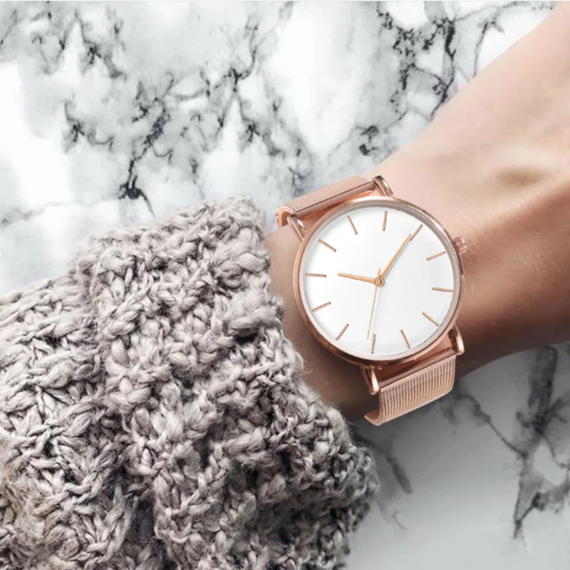 トップブランドの女性の腕時計高級メタルメッシュシンプルなクォ - Ladies Luxury Watch のレビューと価格