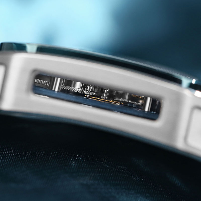 男性用スクエアチタンウォッチ,自動機械式ストーム,ラグジュア - Luxury Watch With Rubber Strap のレビューと価格