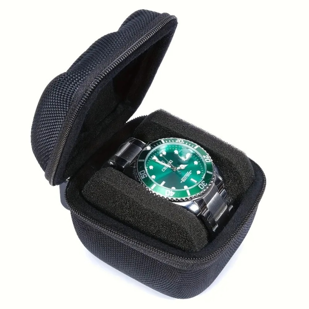1個入りブラックウォッチ収納ボックス - ソフトピロー付きハ - Luxury Watch Travel Case のレビューと価格