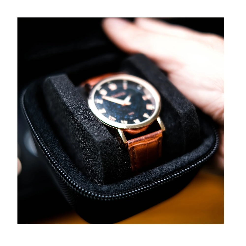 1個入りブラックウォッチ収納ボックス - ソフトピロー付きハ - Luxury Watch Travel Case のレビューと価格