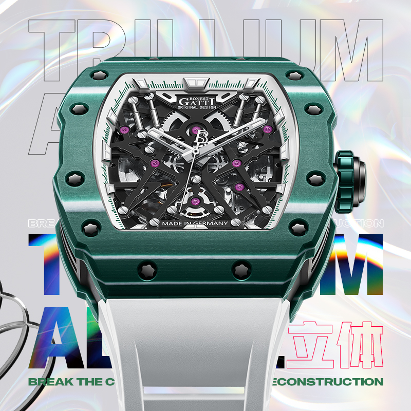 BONEST GATTI ブランド腕時計 カーボンファイバー - Luxury Watch Rubber Strap のレビューと価格