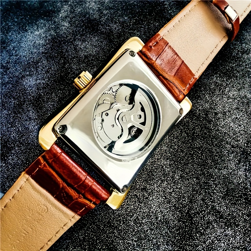 ライトラグジュアリーパンクスタイルのメンズスクエアウォッチ、 - Luxury Watch Name Brands のレビューと価格