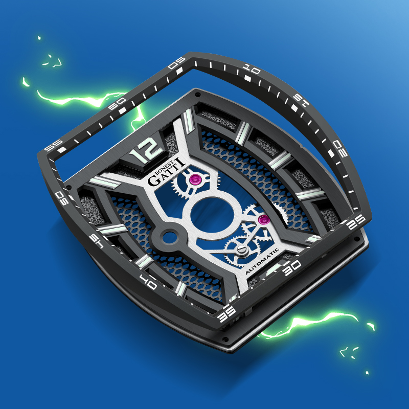 BONEST GATTI ドイツ製 自動巻き スケルトン 夜 - Luxury Watch Rubber Strap のレビューと価格