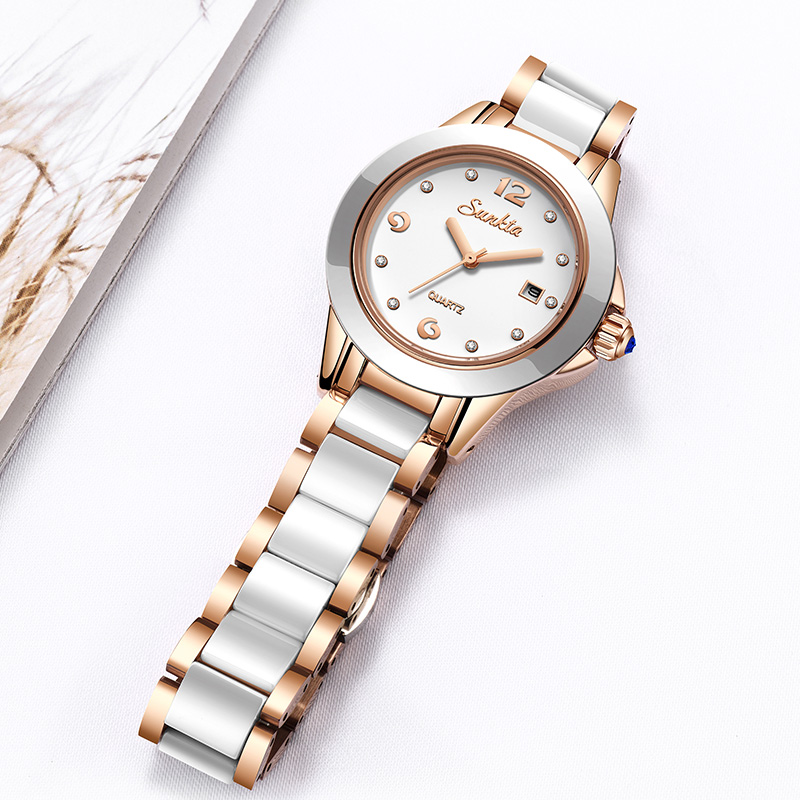 Sunkta ファッションカジュアルクォーツ女性腕時計エレガ - Ladies Luxury Watch のレビューと価格