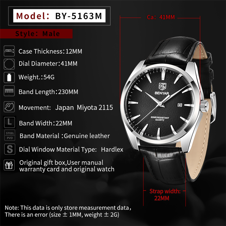 ベニヤール 5163 トップブランド 高級ミリタリー腕時計  - Luxury Watch Holder For Men のレビューと価格