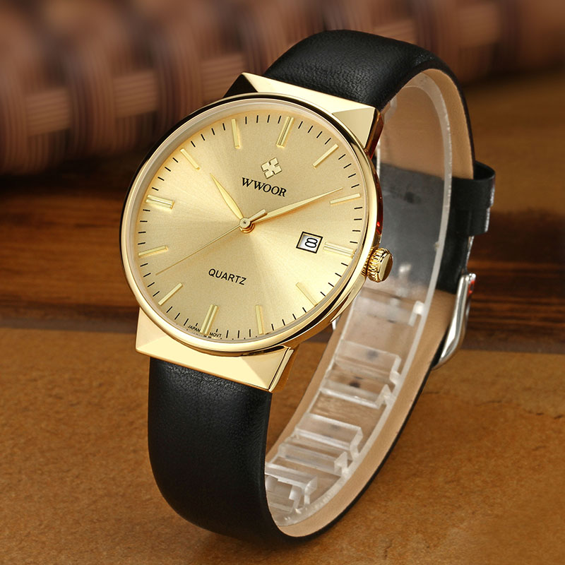WWOOR メンズ腕時計トップブランドの高級防水本革腕時計メ - Luxury Watch Holder For Men のレビューと価格