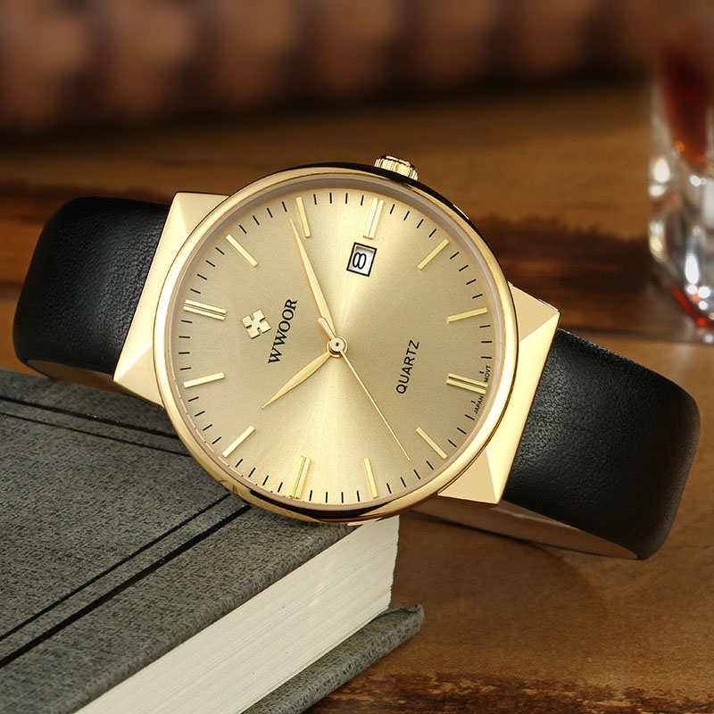 WWOOR メンズ腕時計トップブランドの高級防水本革腕時計メ - Luxury Watch Holder For Men のレビューと価格