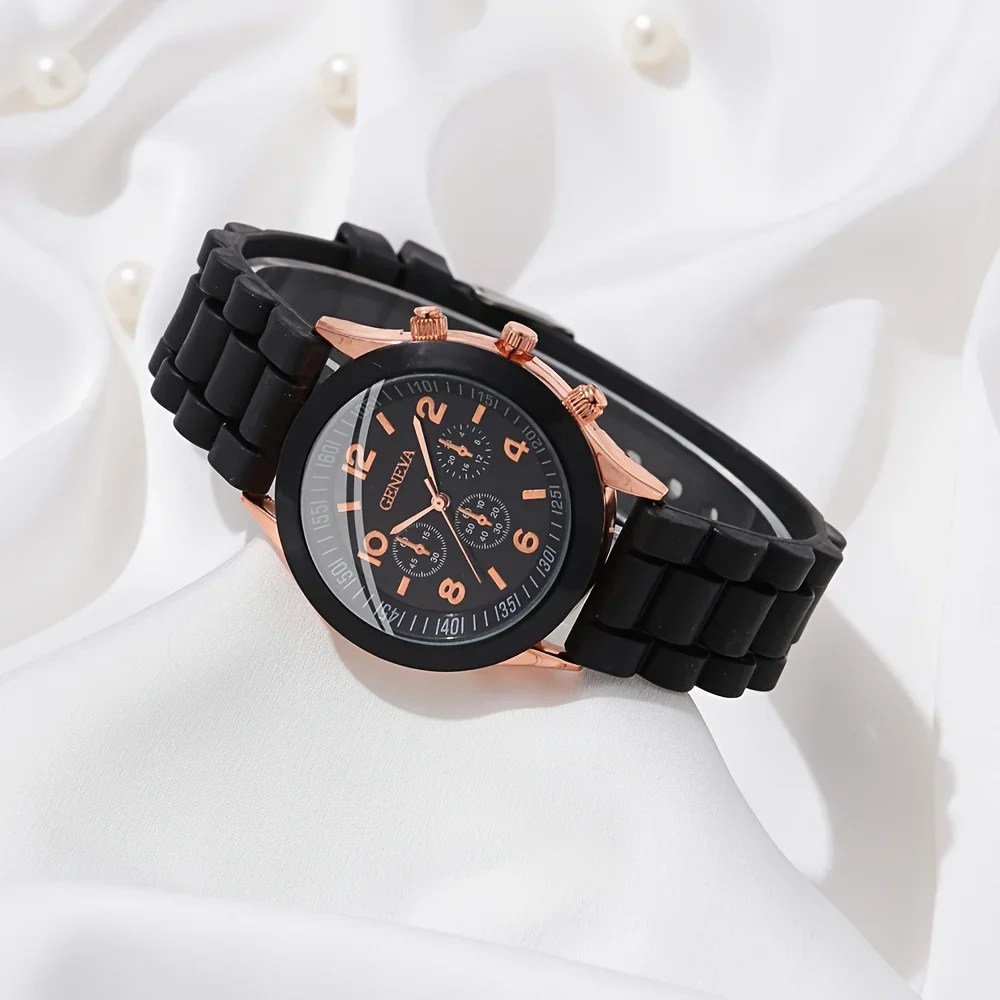 2 個の高級レディース腕時計セットファッション高級エレガント - Luxury Watch With Rubber Strap のレビューと価格