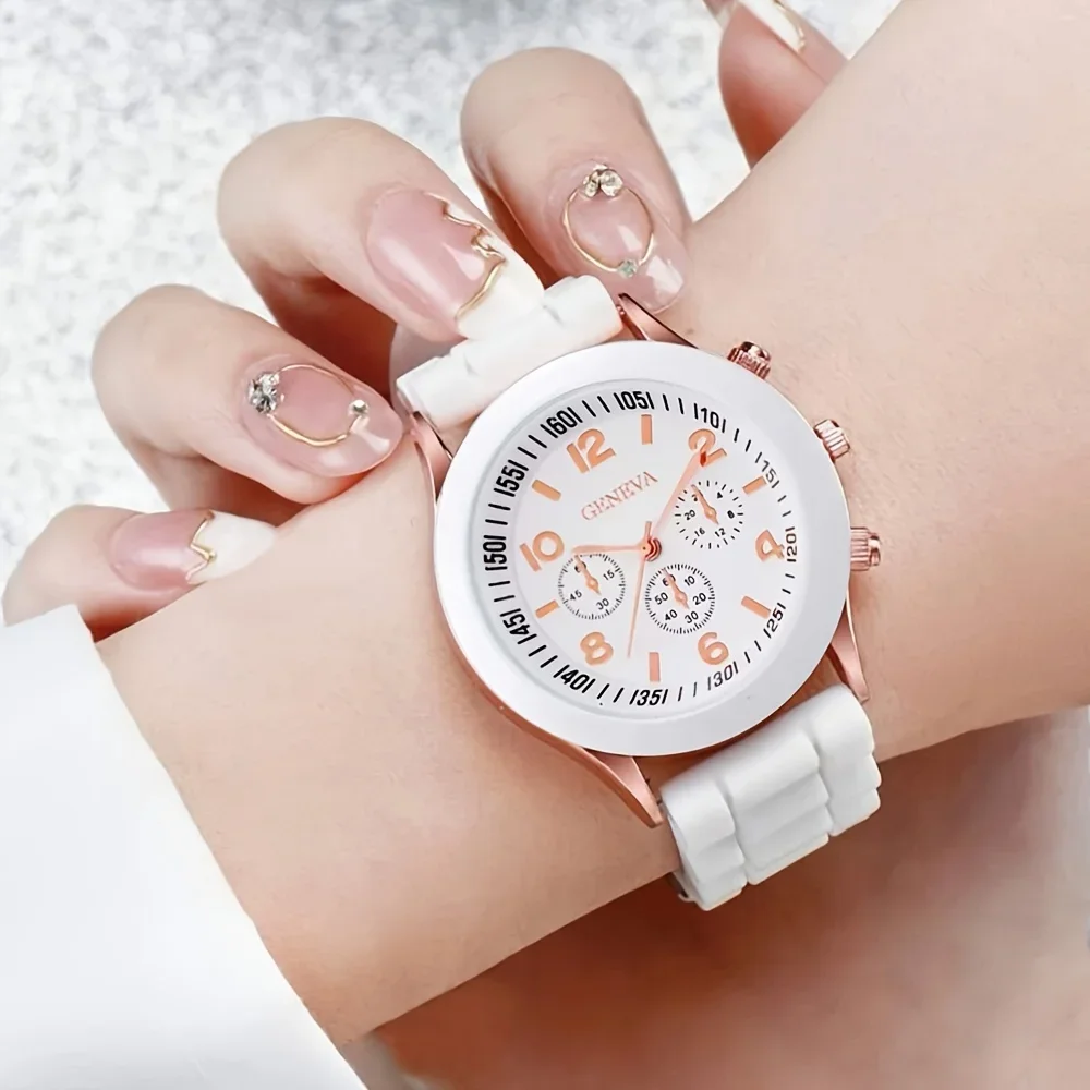 2 個の高級レディース腕時計セットファッション高級エレガント - Luxury Watch With Rubber Strap のレビューと価格