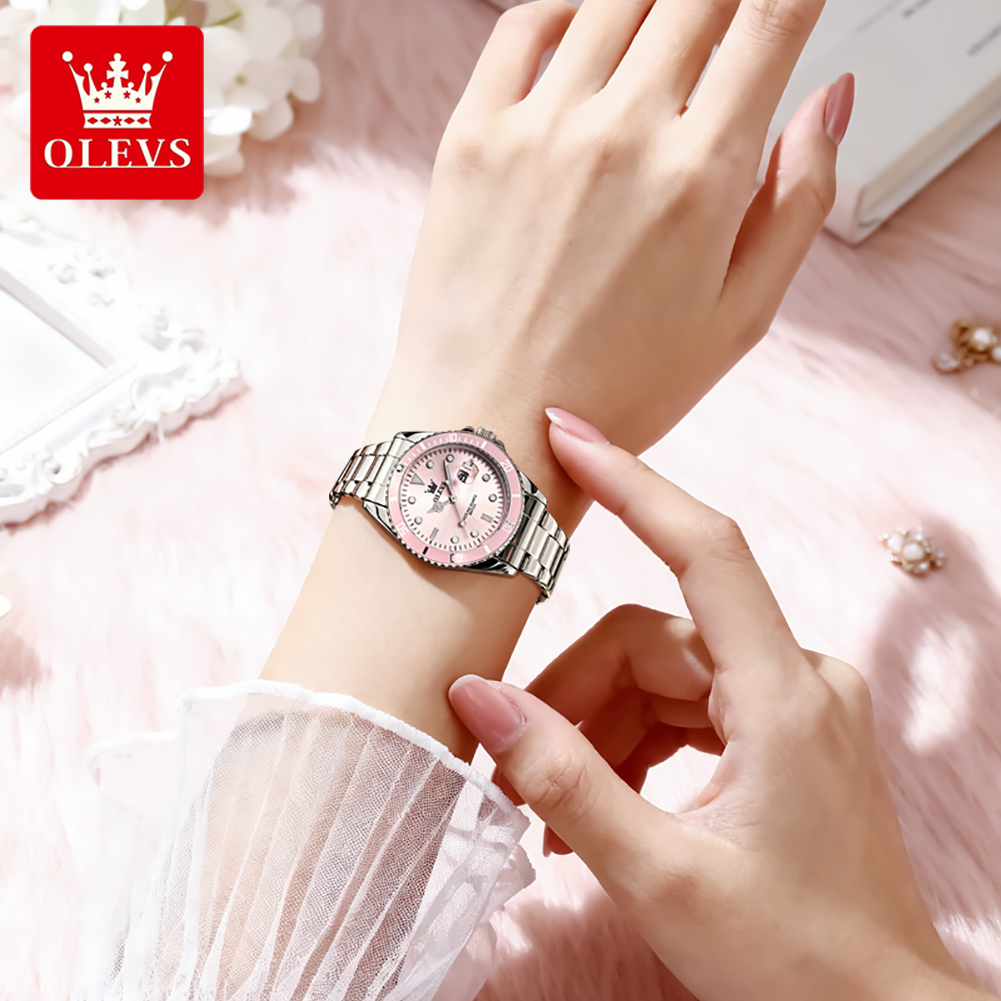 OLEVS 高級クォーツ女性用腕時計スチールストラップ防水発 - Luxury Watch Index のレビューと価格