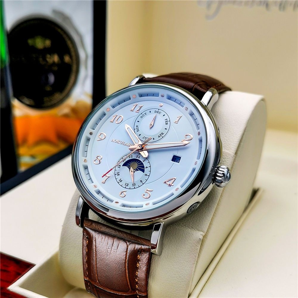 ライトラグジュアリーメンズ機械式腕時計、全自動スケルトンデザ - Luxury Watch Name Brands のレビューと価格