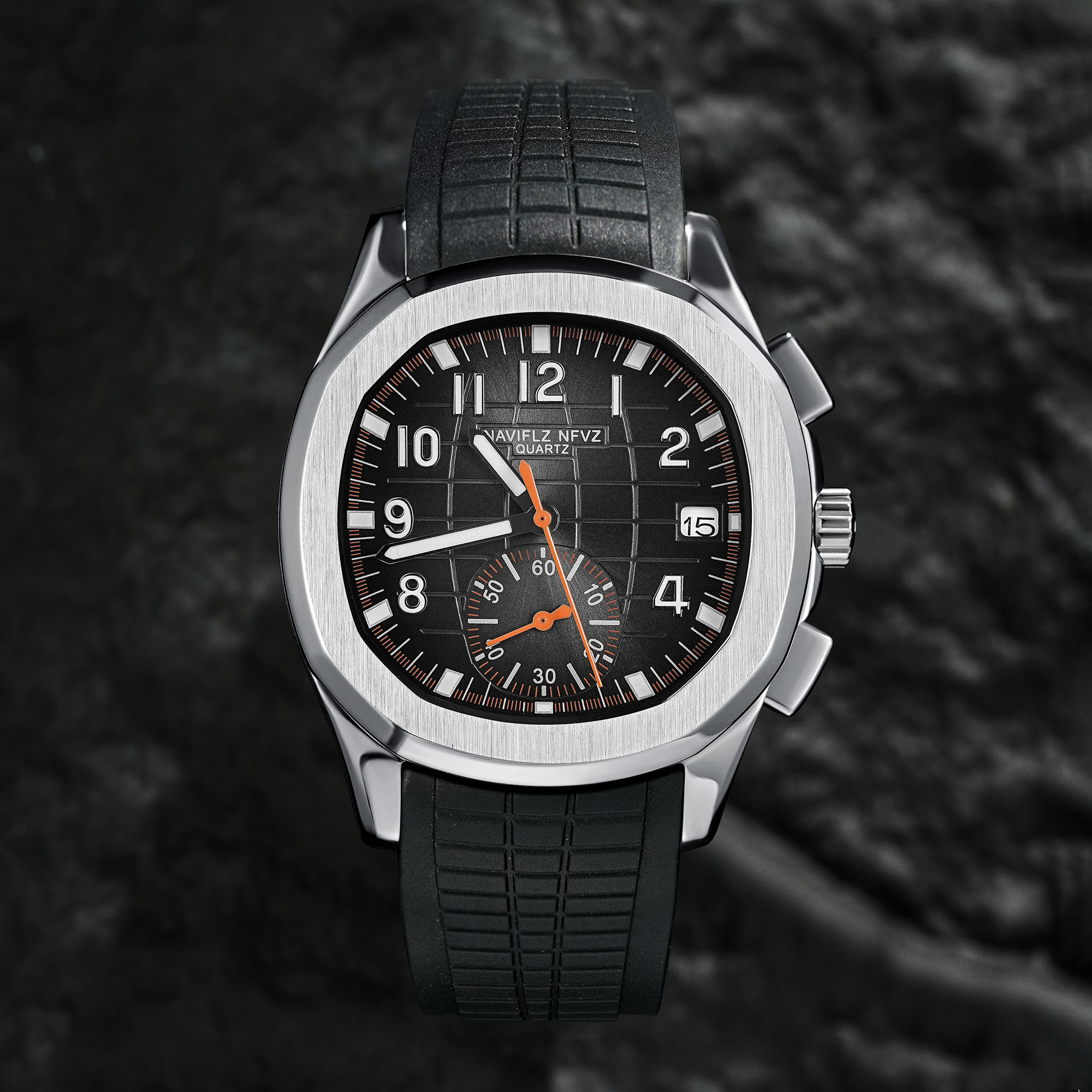 40 ミリメートルメンズ高級腕時計 NAVIFLZ NFVZ - Luxury Watch With Rubber Strap のレビューと価格