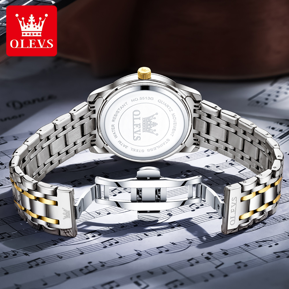 OLEVS ブランドファッションメンズ腕時計ステンレス鋼防水 - Luxury Watch Deals のレビューと価格