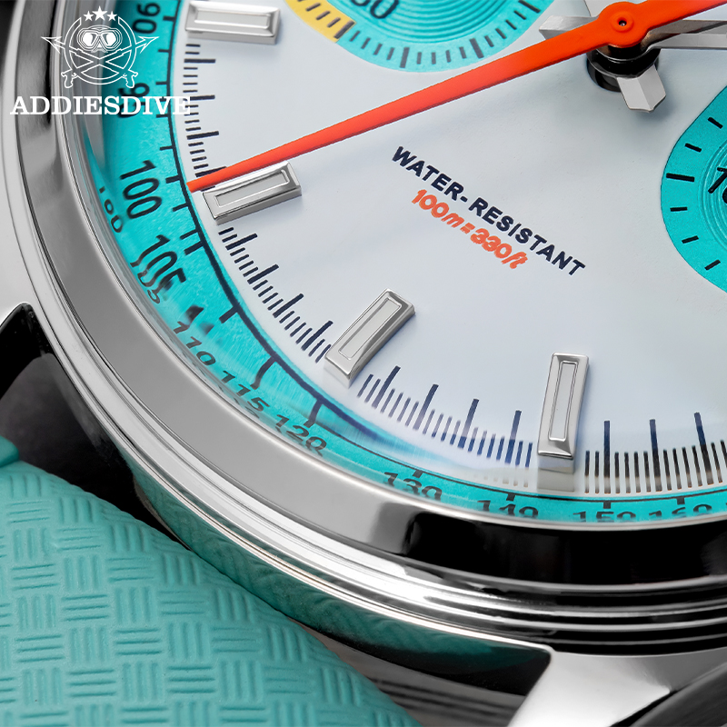 ADDIESDIVE 新多機能クロノグラフ腕時計ドーム型ガラ - Luxury Watch With Rubber Strap のレビューと価格
