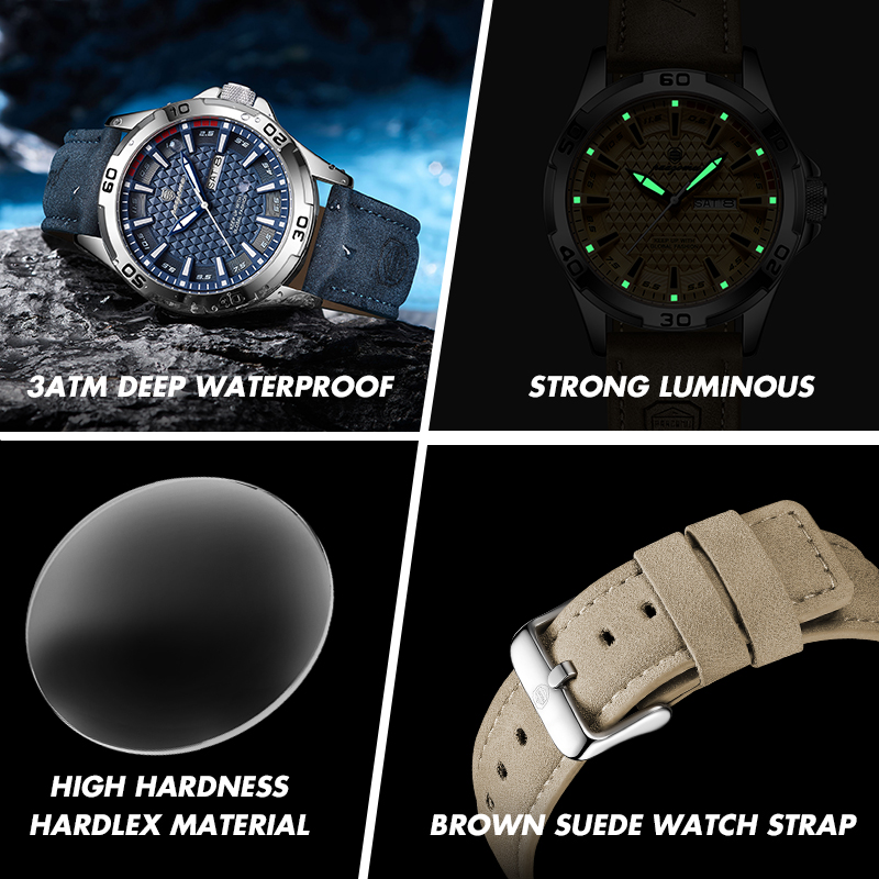 PAAZOMU メンズ高級ブランド腕時計 防水 夜光 日付・ - Luxury Watch Holder For Men のレビューと価格