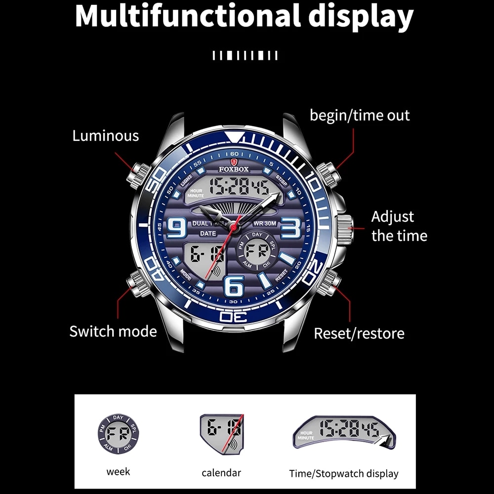 2024トップブランド高級デジタルメンズ時計トップ高級スポー - Luxury Watch Holder For Men のレビューと価格
