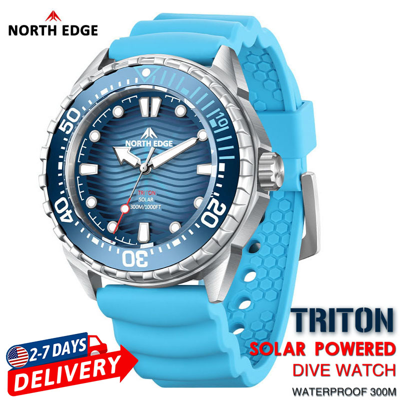 NORTH EDGE 2026 新型TRITONソーラーパワ - Diver Watch 300M のレビューと価格