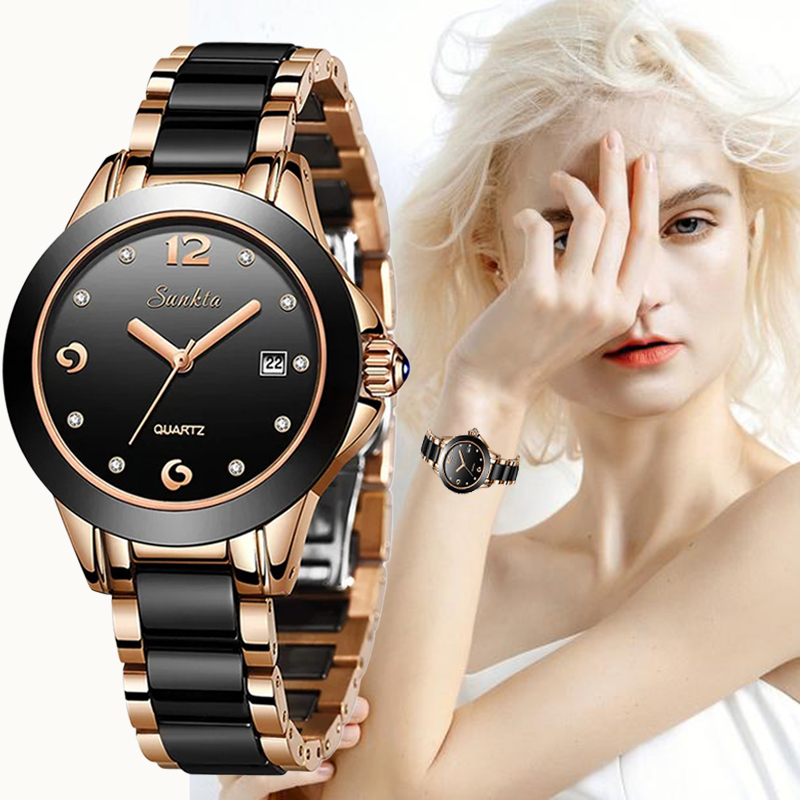 LIGE Sunkta ファッションエレガントな女性用腕時計 - Ladies Luxury Watch のレビューと価格