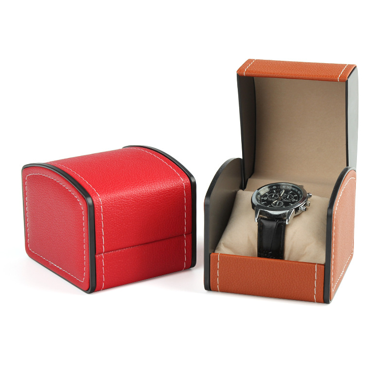 PUレザー製時計ボックスディスプレイケース – ヒンジ付き蓋 - Luxury Watch Travel Case のレビューと価格