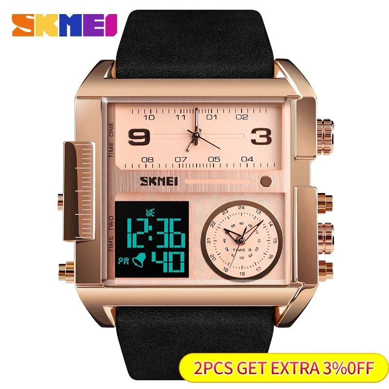 SKMEI メンズクォーツムーブメント腕時計時計リロイやつ  - Luxury Watch Holder For Men のレビューと価格
