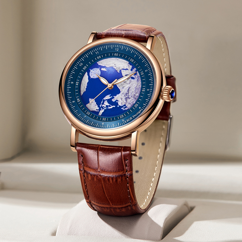 LIGE 2026新作トップブランド高級メンズ腕時計防水夜光 - Luxury Watch Holder For Men のレビューと価格